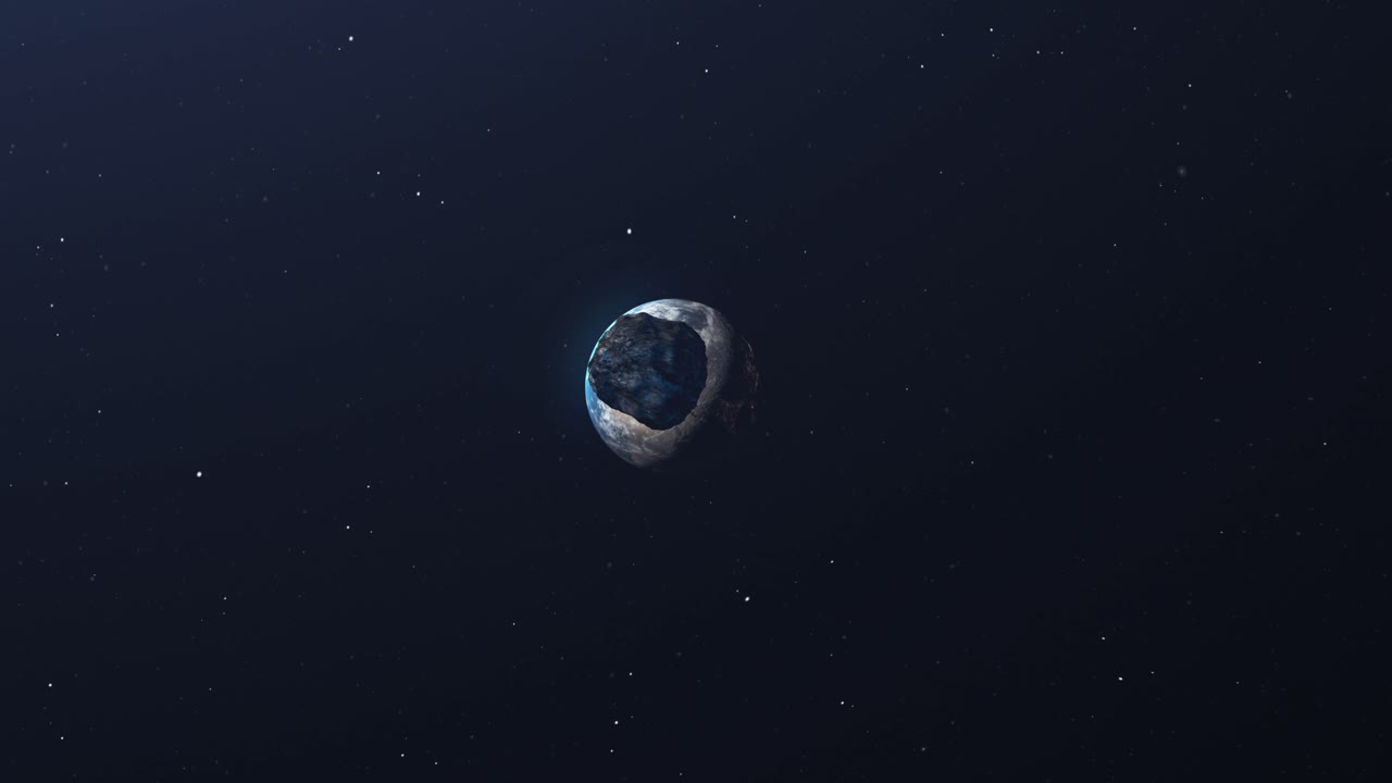Asteroid Impacting Earth