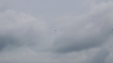 Saab-Jas-39-Gripen-fighter-jet-high-speed-flypast-with-multiple-rolls-and-high-G-pull-up,-Baltic-International-airshow,-handheld-4k-shot