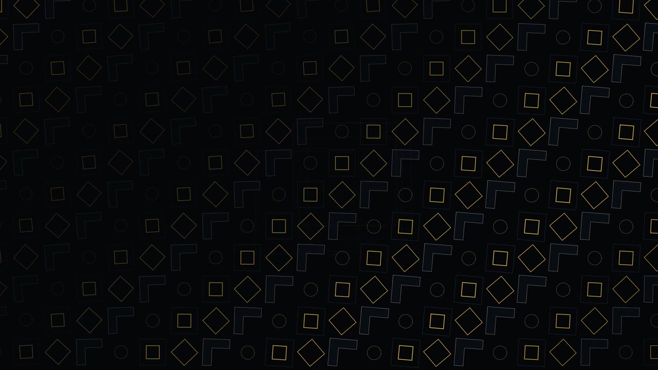 Abstract Geometric Pattern Animation with Moving Shapes