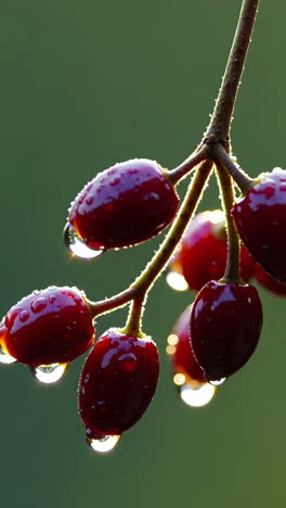 dew-kissed berries
