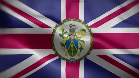 las islas de pitcairn el gobernador de la bandera bucle de fondo 4k