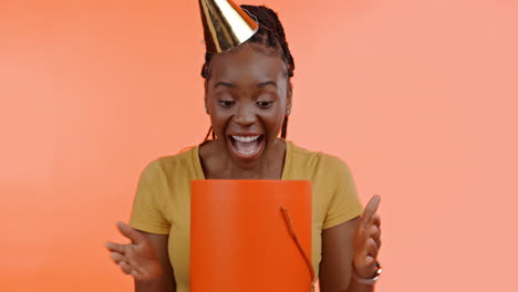 Black-woman-open-birthday-present