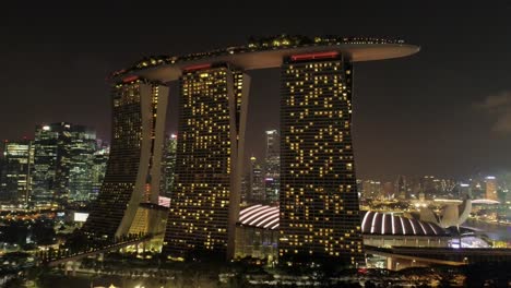 marina bay sands at night