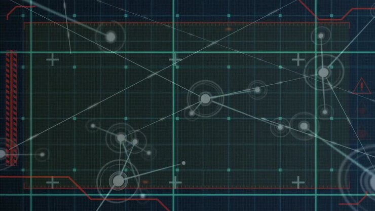 Animation of data processing with grid