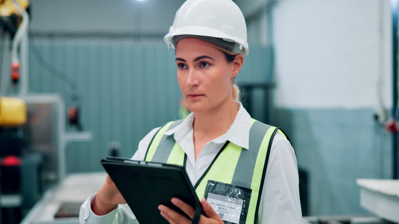 ingeniero de fábrica monitoreo brazo robótico