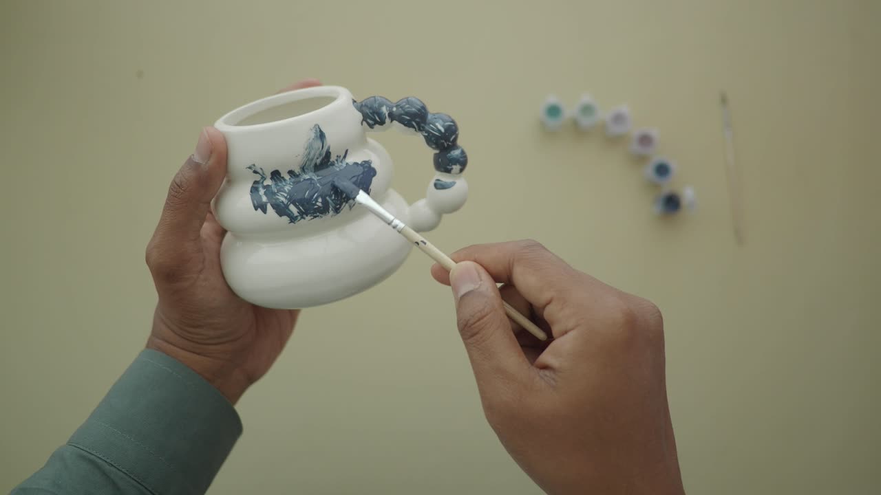 Painting a Ceramic Mug
