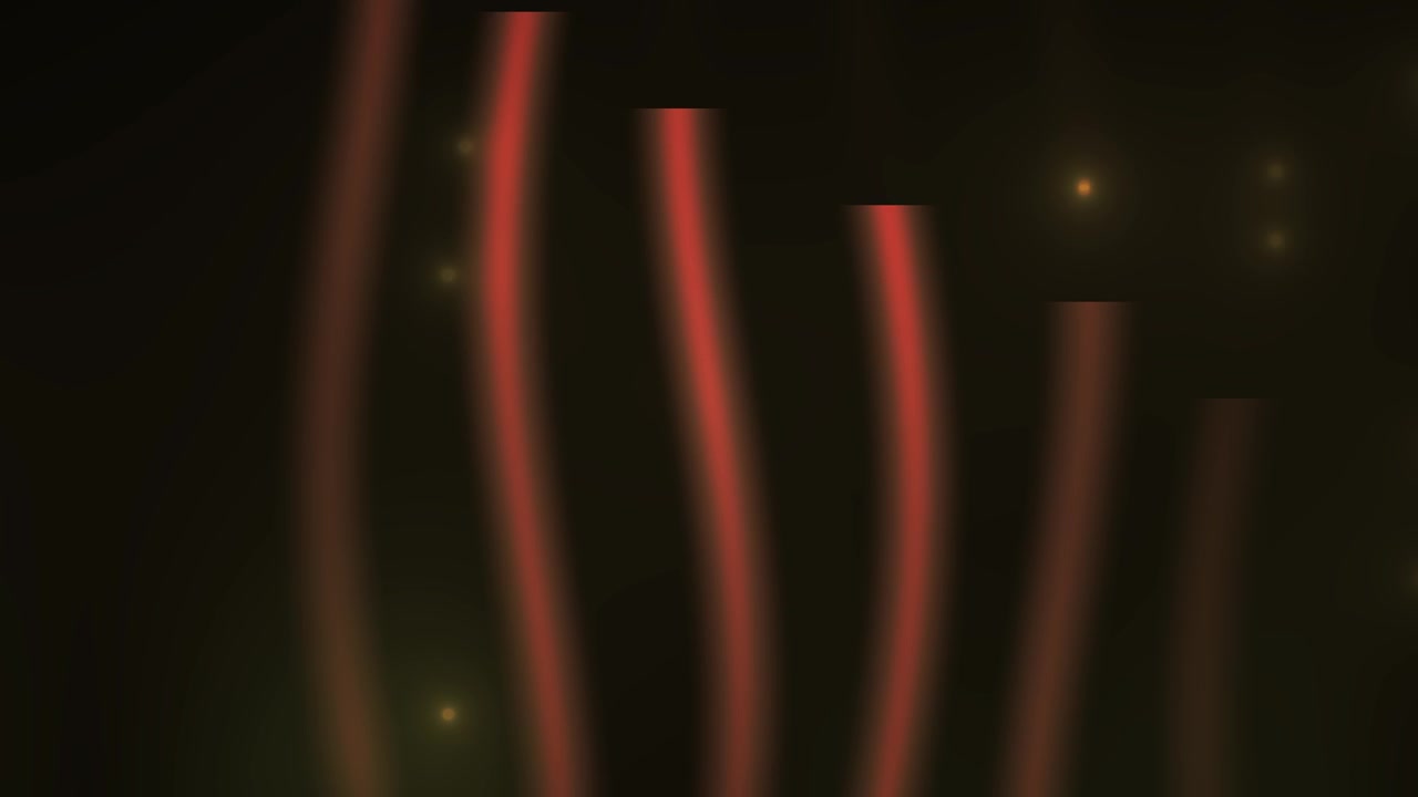 Abstract Motion Background with Glowing Red Vertical Lines and Floating Particles