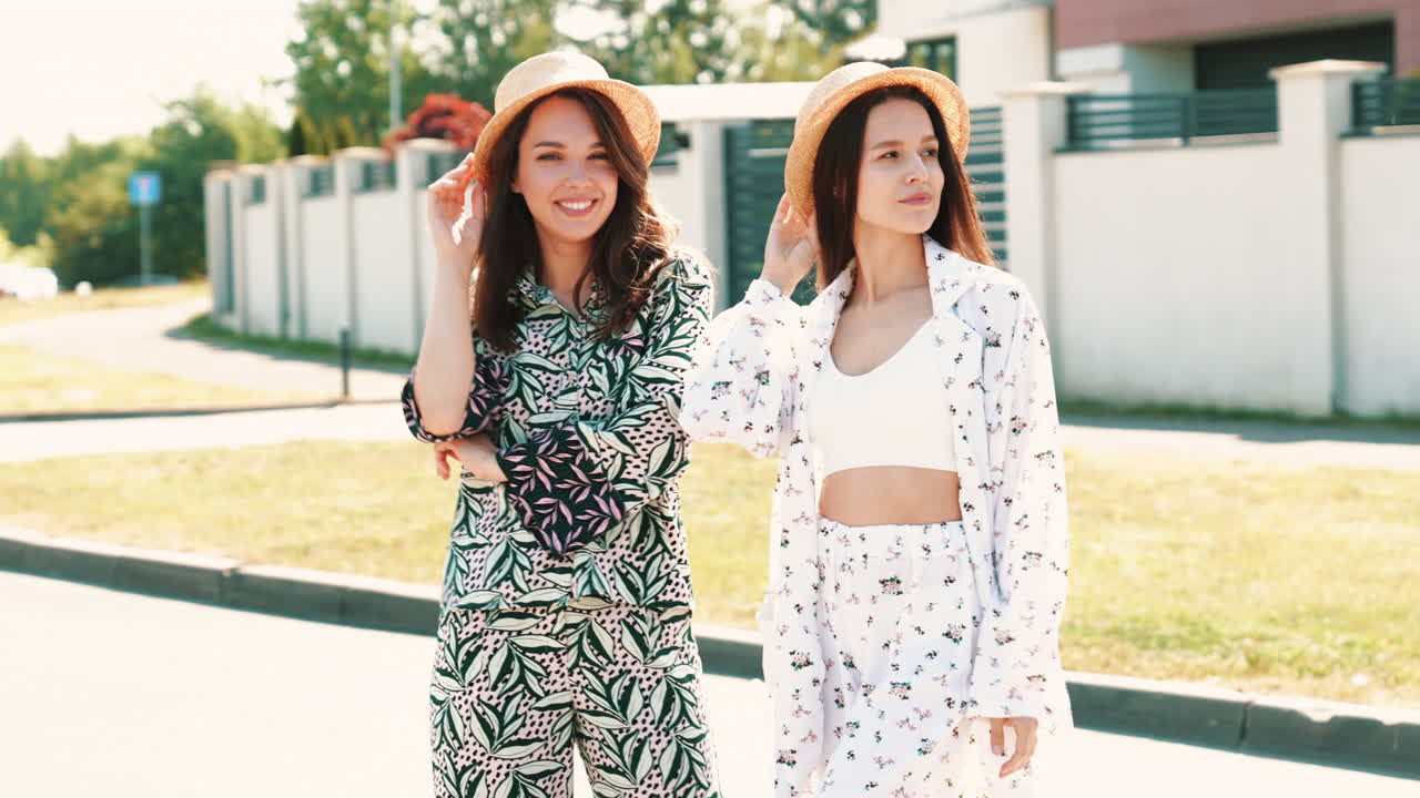 잠옷을 입은 두 여인