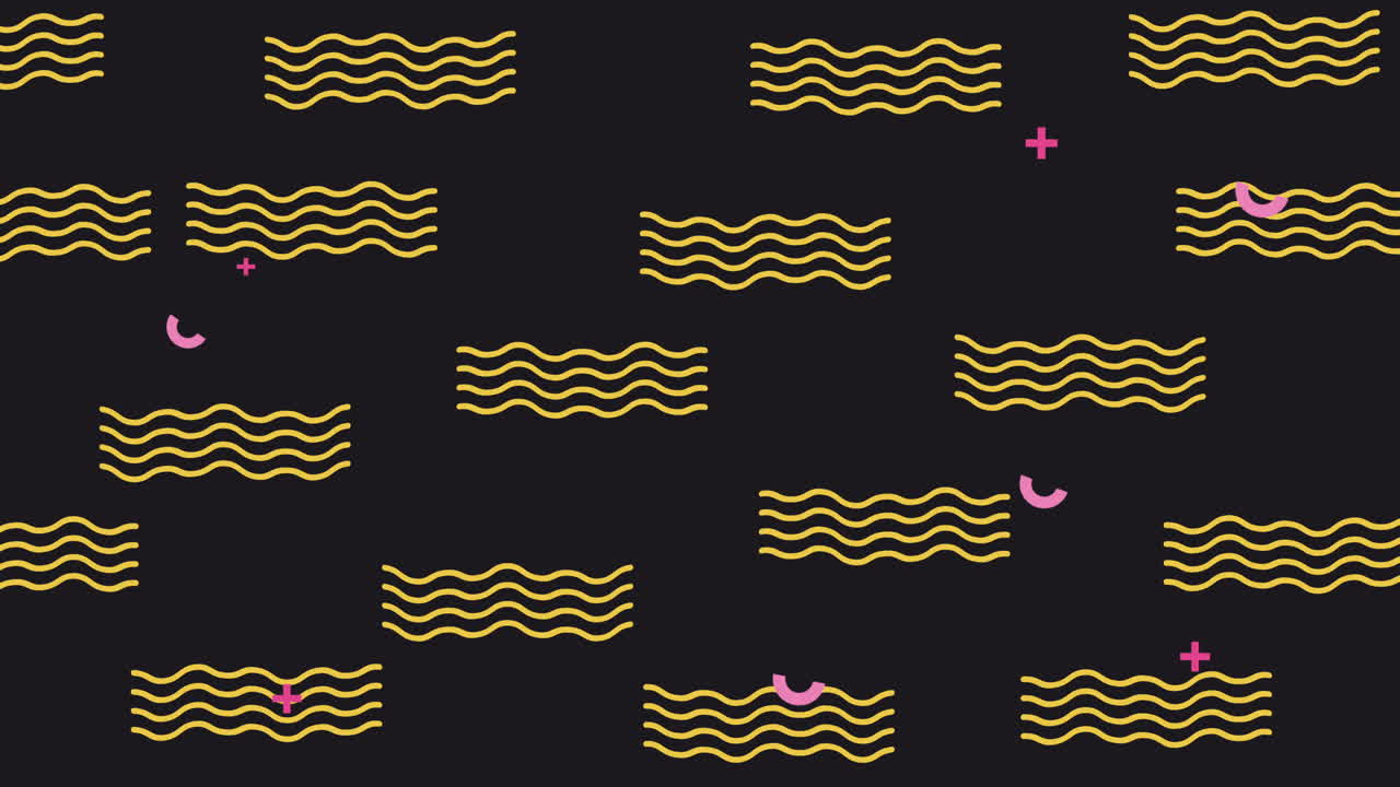 색상 및 기하학적 그림 애니메이션