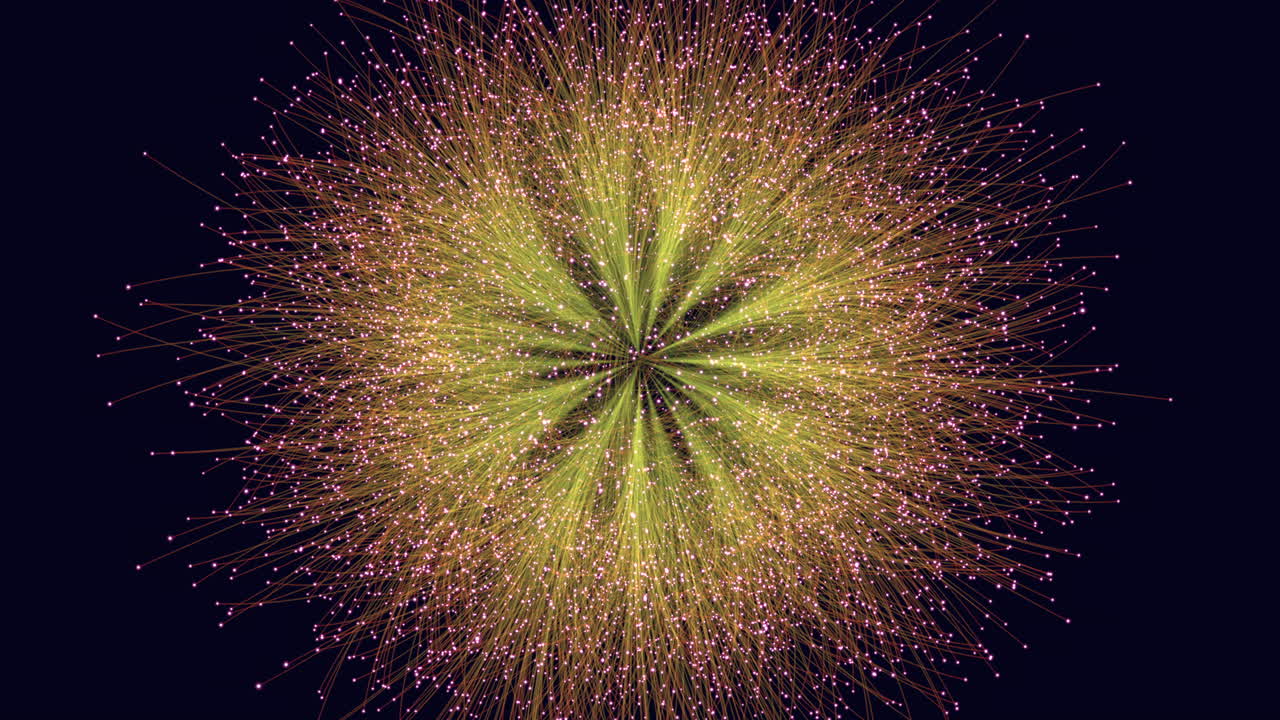 patrón circular intrincado una red de líneas y puntos