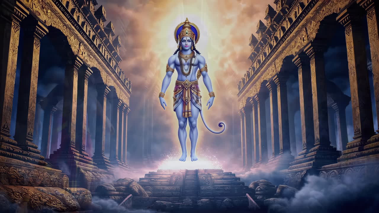 Hindu Gods Rama, Lakshmana, and Hanuman