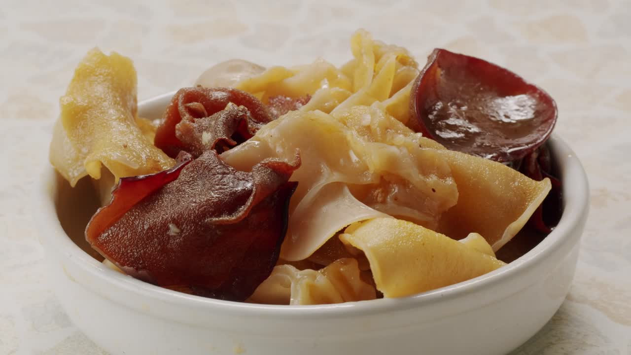 Preservation of vegetables in banks. Fermentation products. Harvesting mushrooms for the winter. Copy space. High quality 4k footage