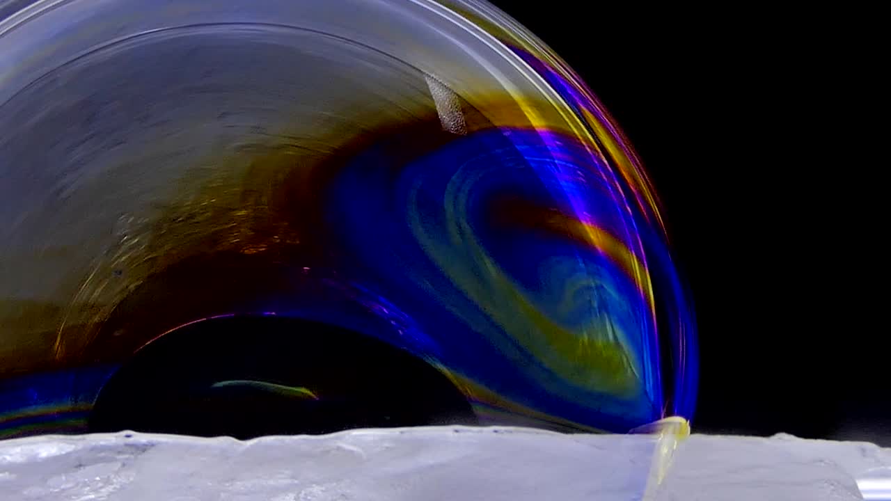 los colores brillantes de las burbujas de jabón.