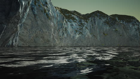 View-of-a-high-cliff-and-black-ocean