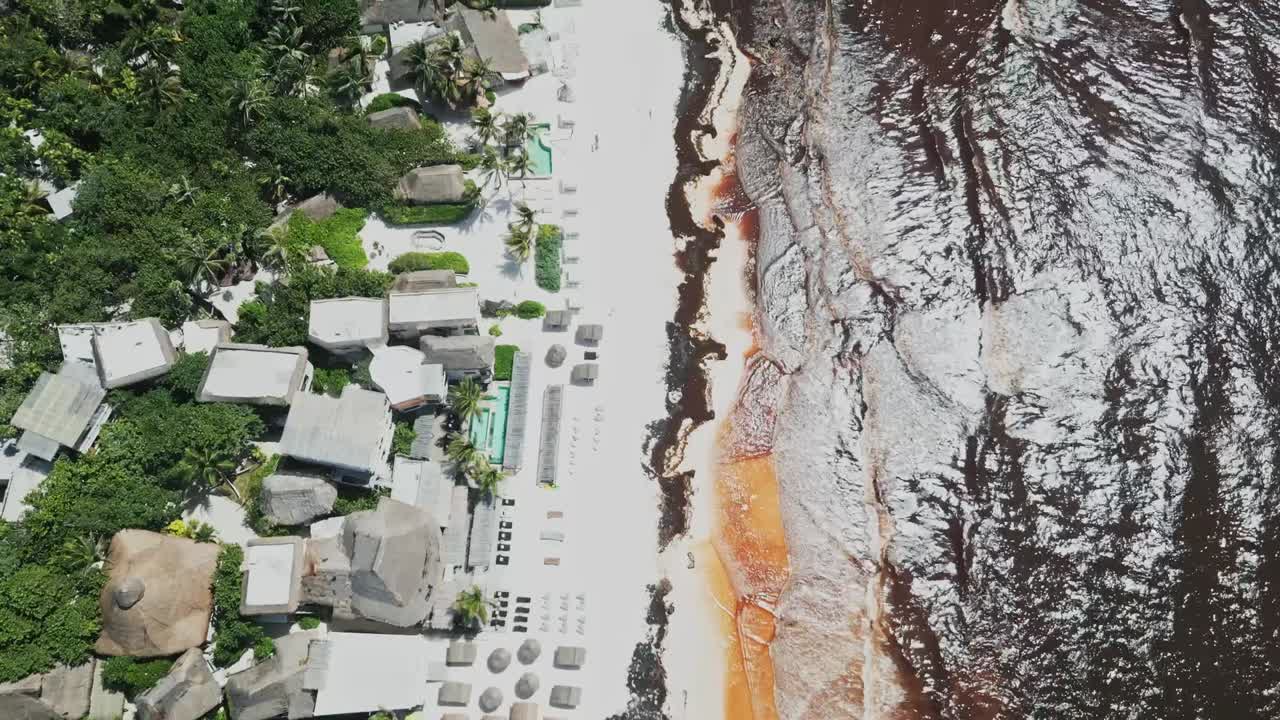 Luxury exotic holiday resorts, water contamination, coastal health hazard