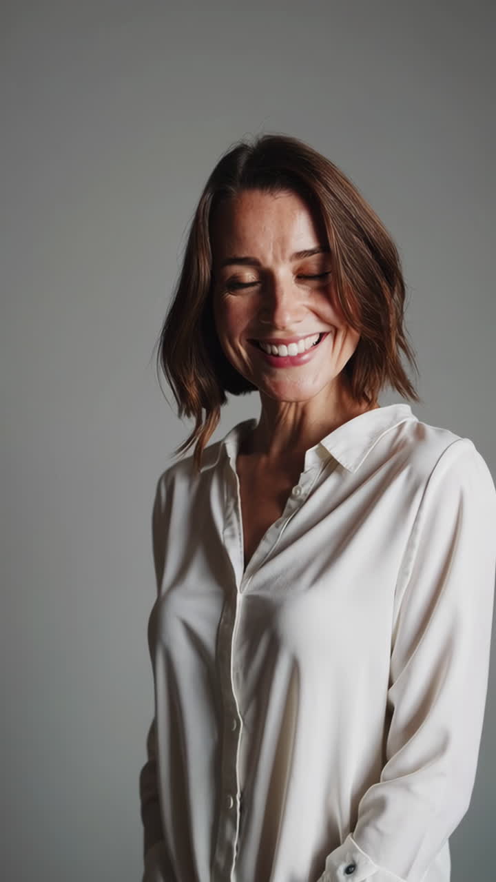 retrato de una mujer de negocios sonriente