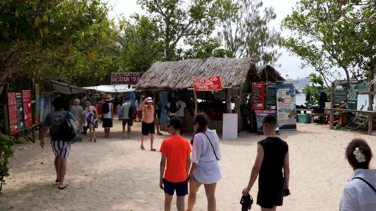 Small souvenir market at Mystery Island,Vanuatu.