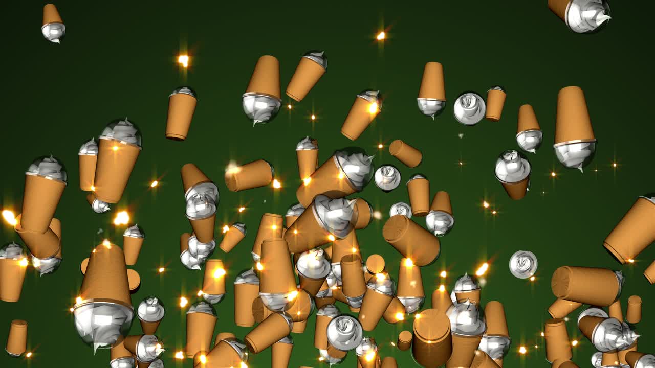 얼음 커피 입자 루프 애니메이션