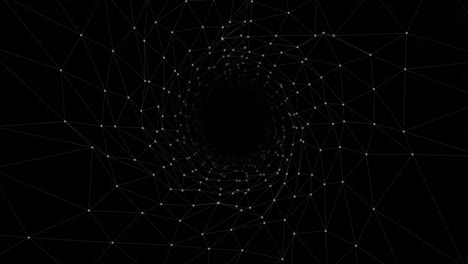 Animation-of-digital-tunnel-over-black-background