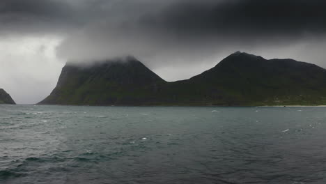 lofoten islands aerial landscape