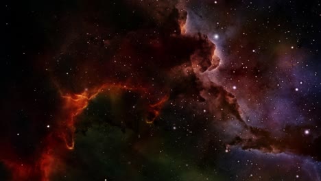 en el campo estelar hacia la nebulosa