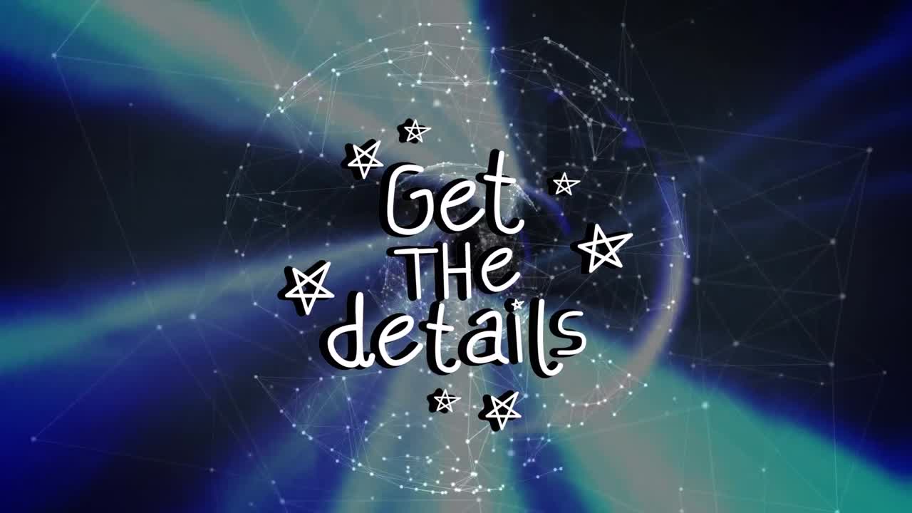 전 세계에 대한 세부 사항 텍스트를 얻는 애니메이션