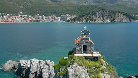 Picturesque Church on a Rocky Island