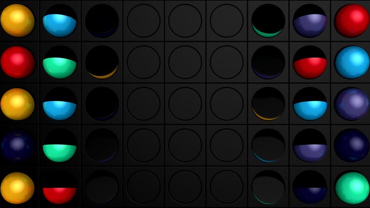 Background of Animated Hemispheres