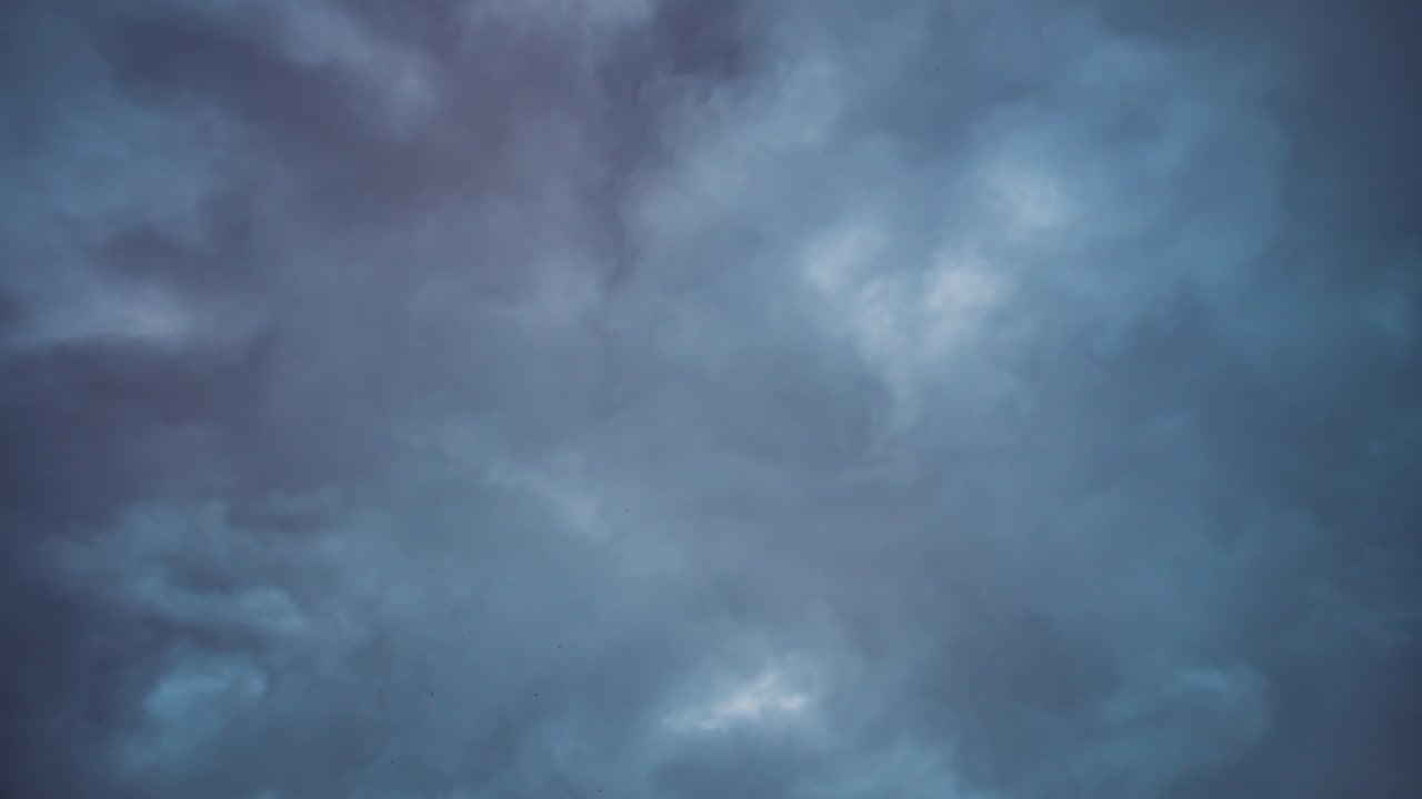 Dramatic clouds in the sky timelapse