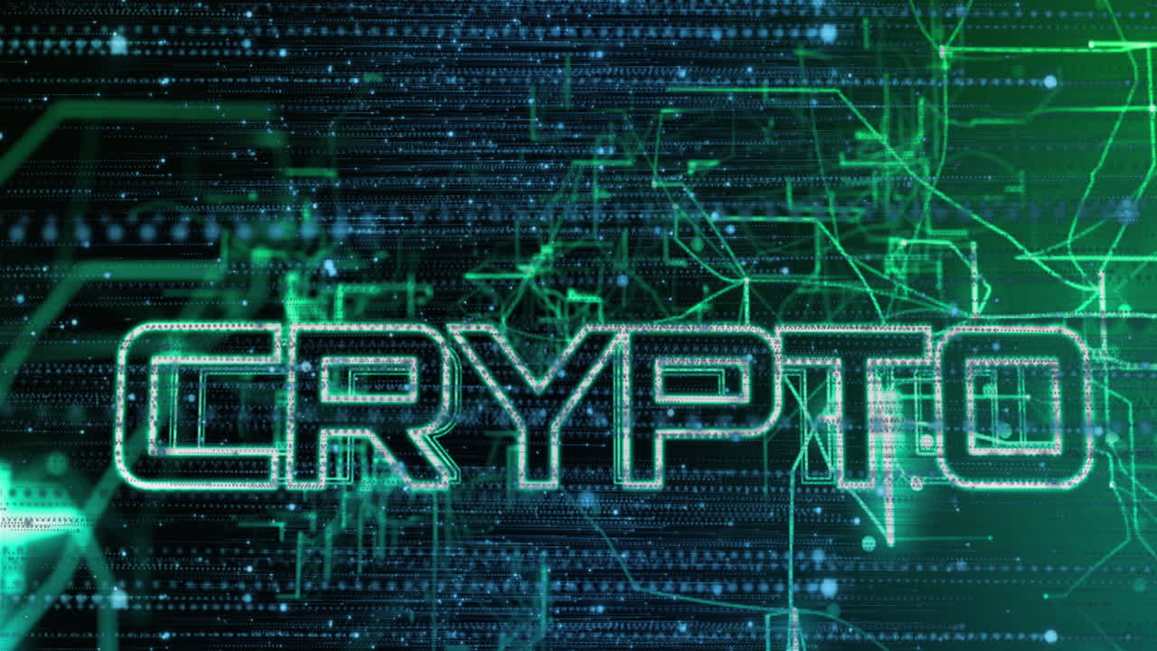 네온 네트워크 연결을 통해 암호 텍스트의 애니메이션