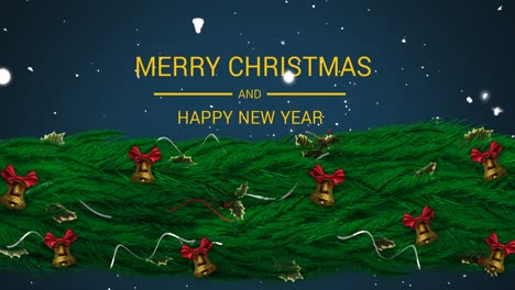 Animation-of-snow-falling-over-merry-christmas-text