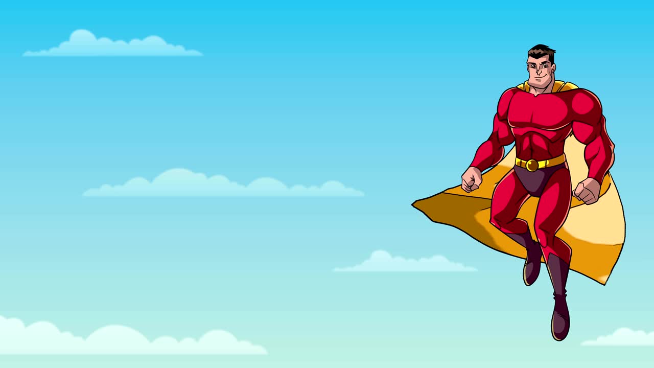 하늘을 날아다니는 슈퍼히어로