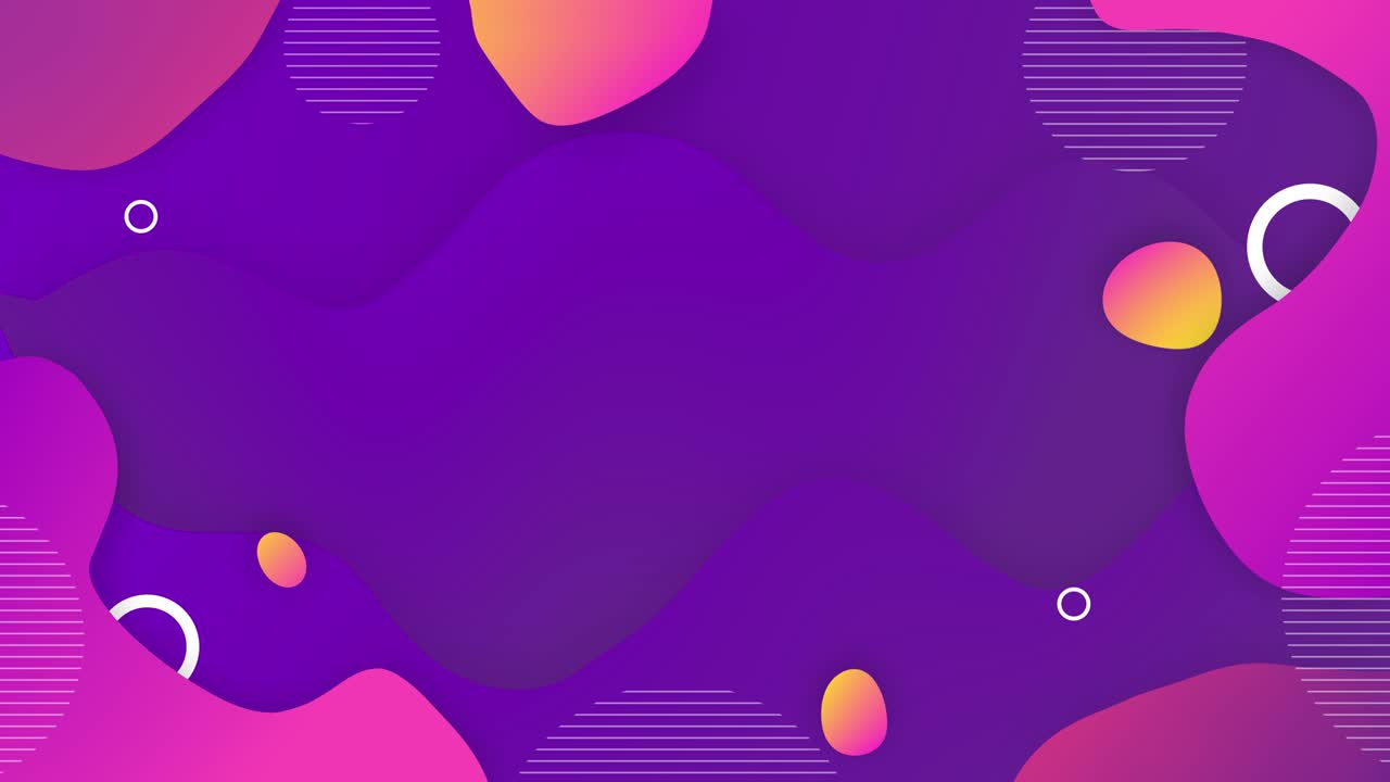 Abstract shapes motion organic background animated. Purple background with copy space