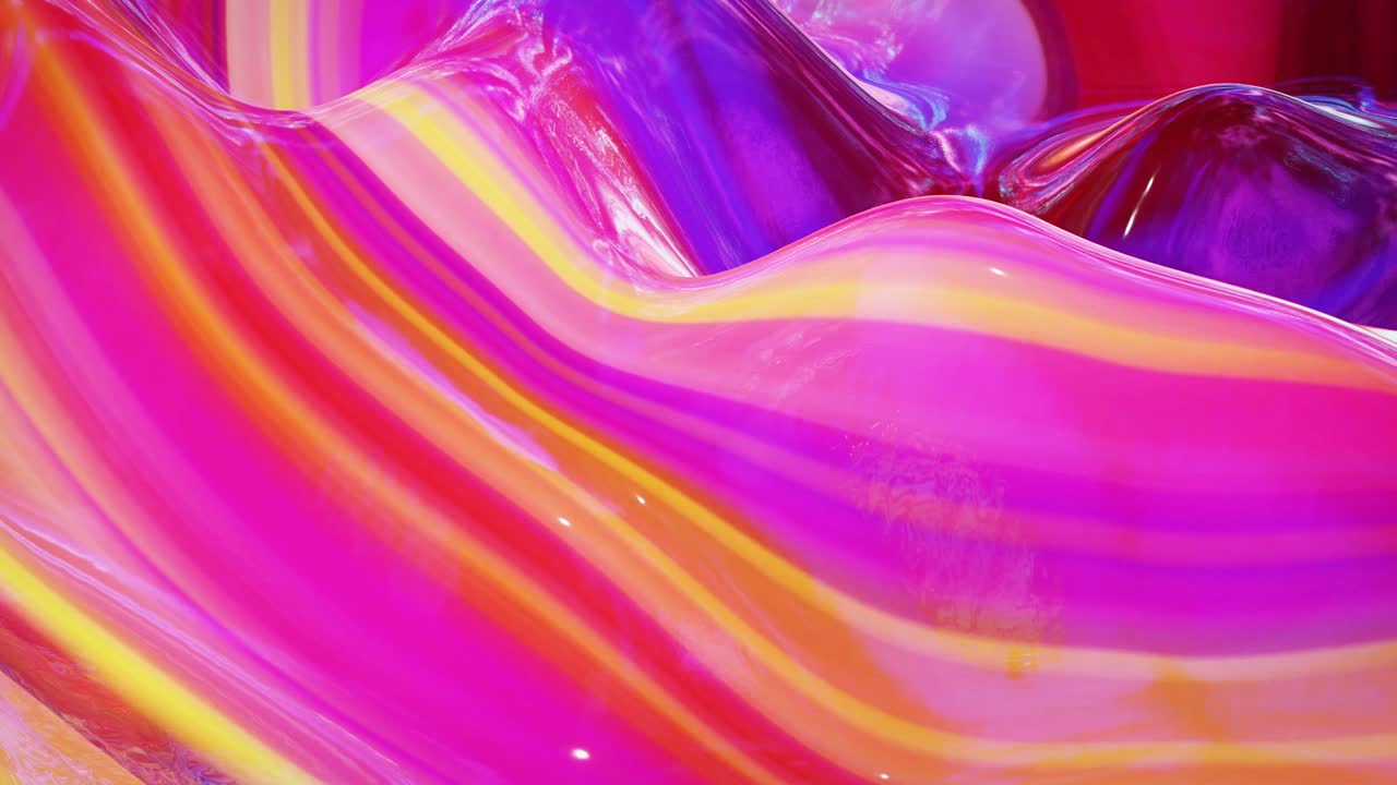 루프 추상 액체 배경 다채로운 대리석 스타일: 패턴, 그라디언트 색상 및 흐름 파동이있는 액체의 아름다운 반이는 파동 표면, 부드러운 부드러운 애니메이션으로 창의적인 밝은 bg.