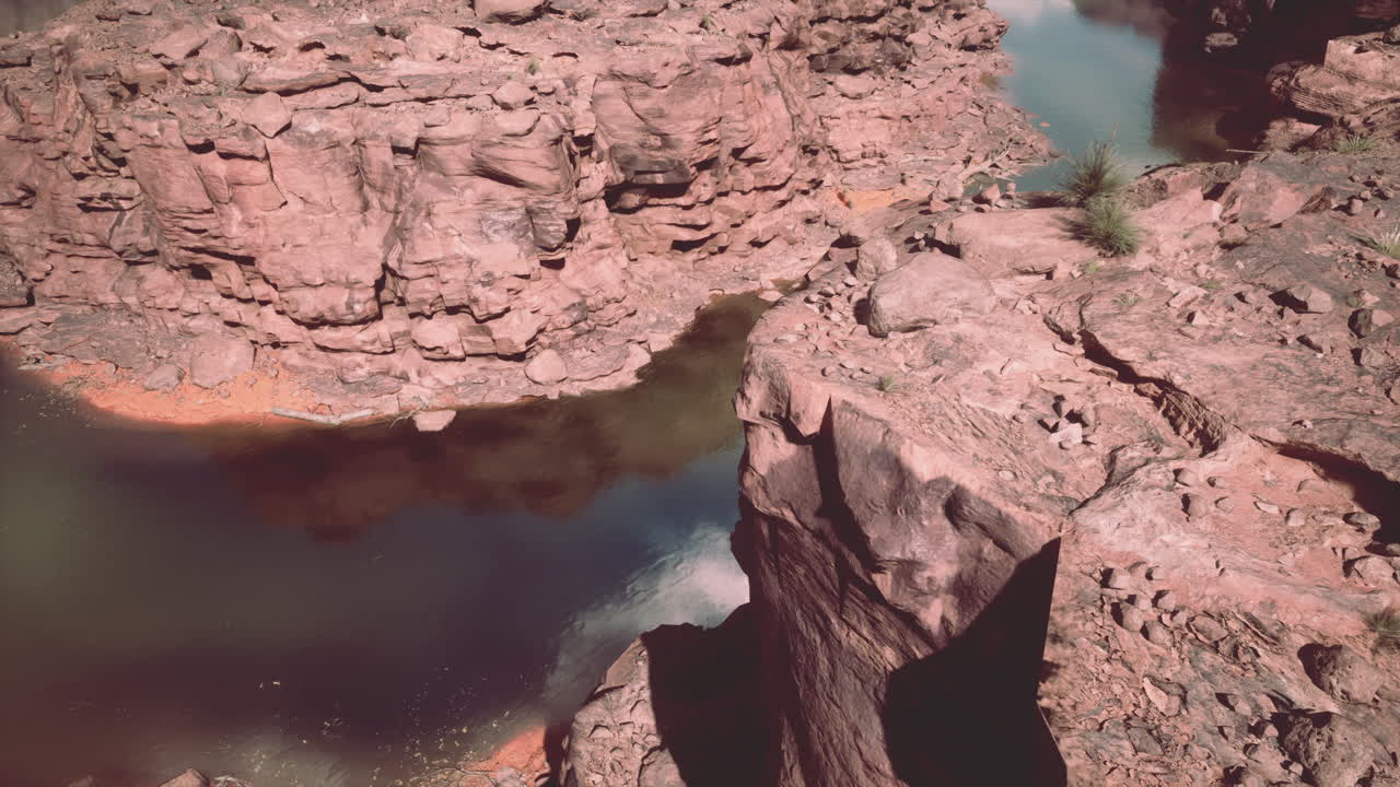 Gola fluviale del Canyon di roccia rossa