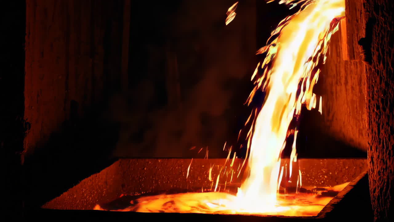 vertido de metales fundidos