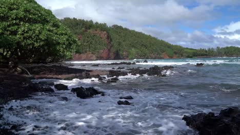 beach scene in maui hawaii