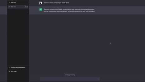 una conversación interactiva con un programa de chat de ia