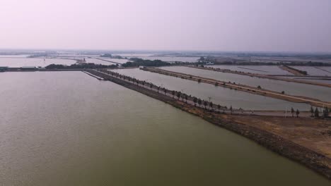 Orbital-Panning-Shot-of-Sea-Salt-Ponds-in-Thailand