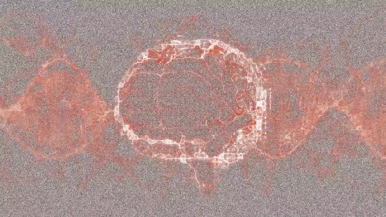 디지털 파도에 대한 연결 네트워크의 지구의 디지털 애니메이션