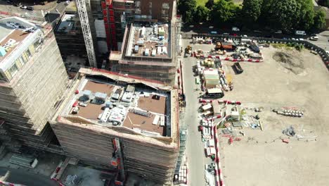 top view of the construction site