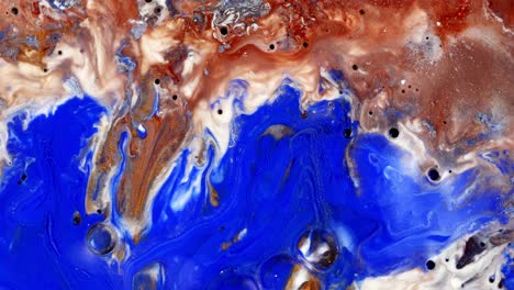 Abstract-fluid-art-with-vibrant-blue,-white,-and-red-colors-swirling-together-in-a-mesmerizing-pattern