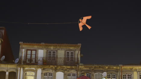 night cityscape with kite