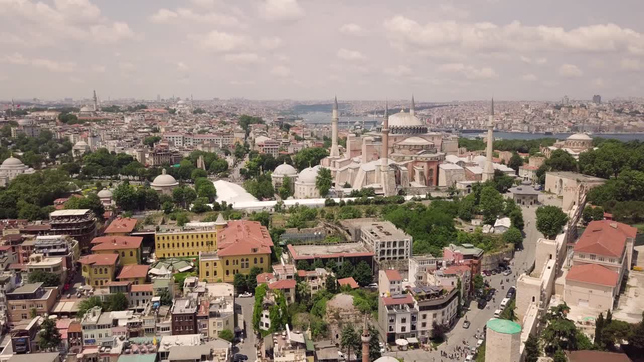 vista aérea de la hagia sophia