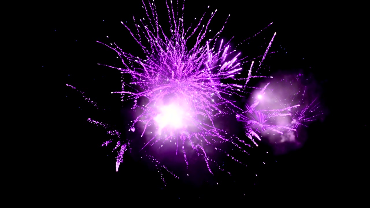 Violet fireworks 4k