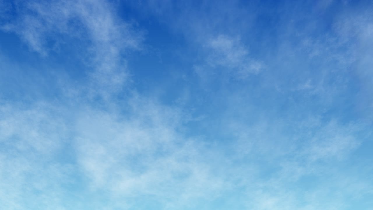 간단한 구름 이동 알파 채널과 함께 파란 하늘 애니메이션