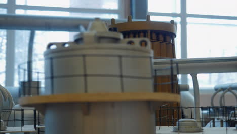 detailed model of a ship's machinery