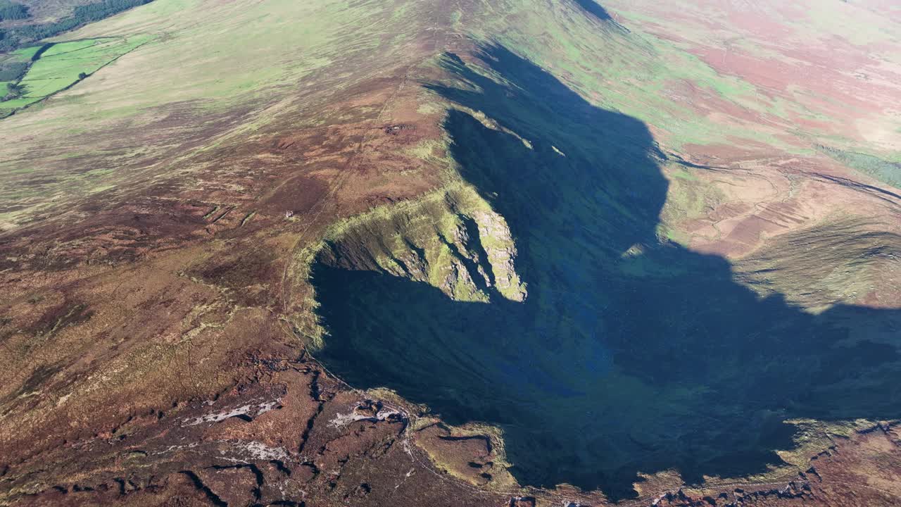 Irish Landscapes by drone winter light Coum Eagle Comeragh Mountains Waterford