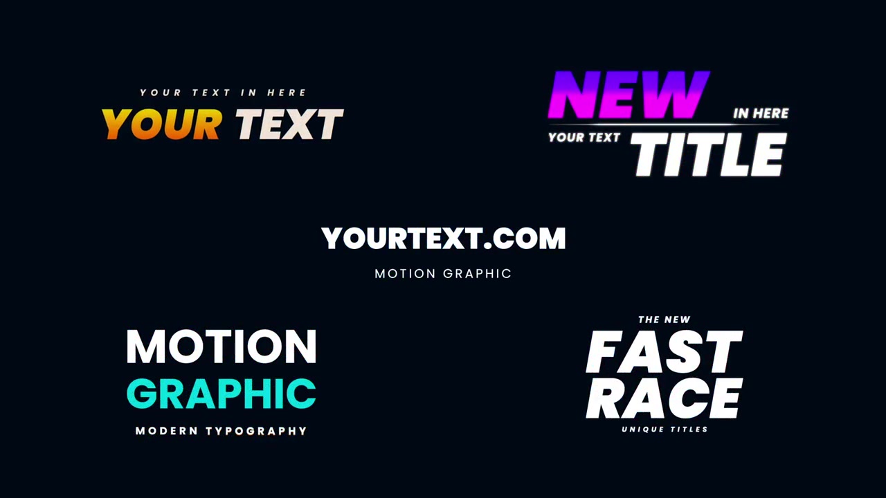 Glitch Effect and Text Animation Collection