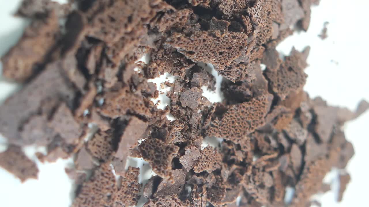 Close-up of chocolate pieces